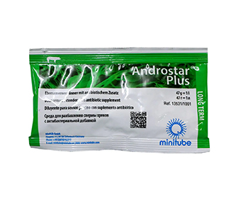 Androstar plus con gentamicina, 47 g = 1 l diluyente para semen porcino