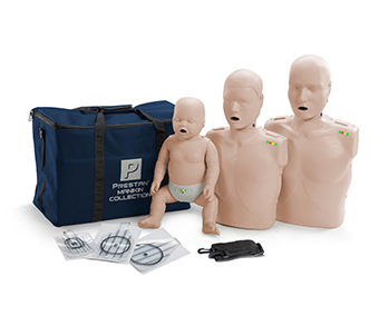 Simulador de rcp pack familiar de 03 piezas con luces de retroalimentación 01 adulto, 01 pediátrico y 01 neonatal