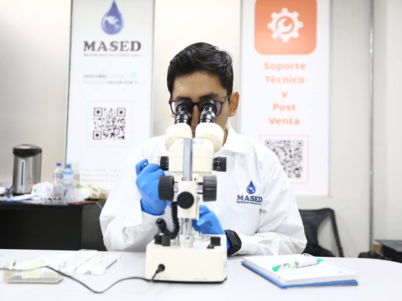 Sesión de capacitación del área de soporte técnico y post venta de Mased